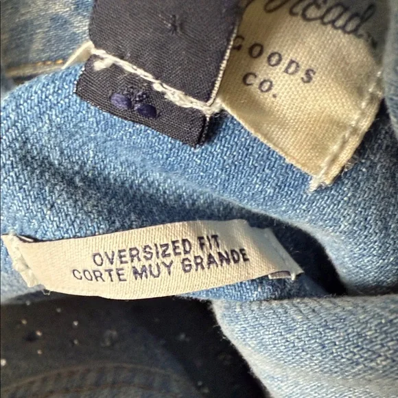 Oversized denim rhinestone jacket - Picture 10 of 10